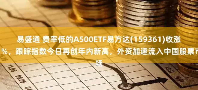 易盛通 费率低的A500ETF易方达(159361)收涨超1%，跟踪指数今日再创年内新高，外资加速流入中国股票市场