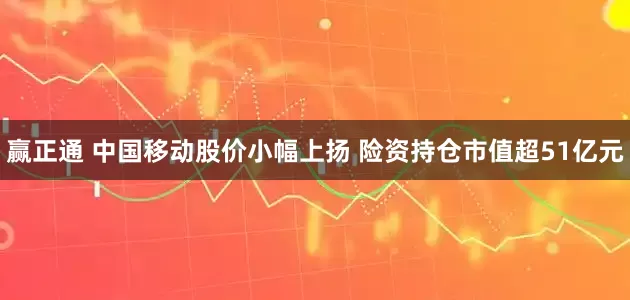赢正通 中国移动股价小幅上扬 险资持仓市值超51亿元